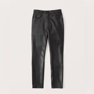 Abercrombie & Fitch Black Leather skinny Pants